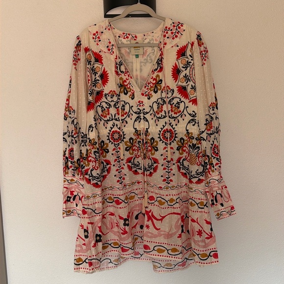 FARM Rio Dresses & Skirts - Farm Rio cream cashew mandala mini dress - never worn! Sz XL